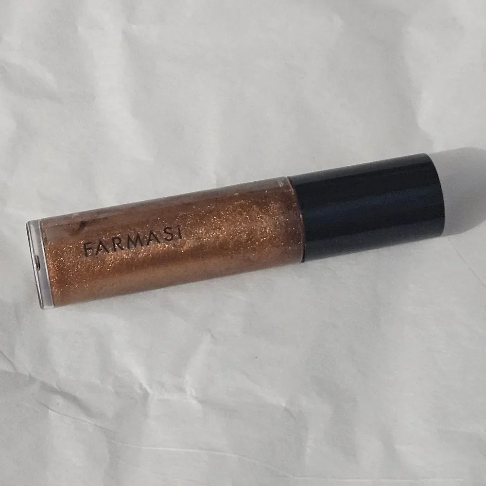 BRAND NEW Farmasi Glittering Bronze Lip Gloss High Shine .15 Oz